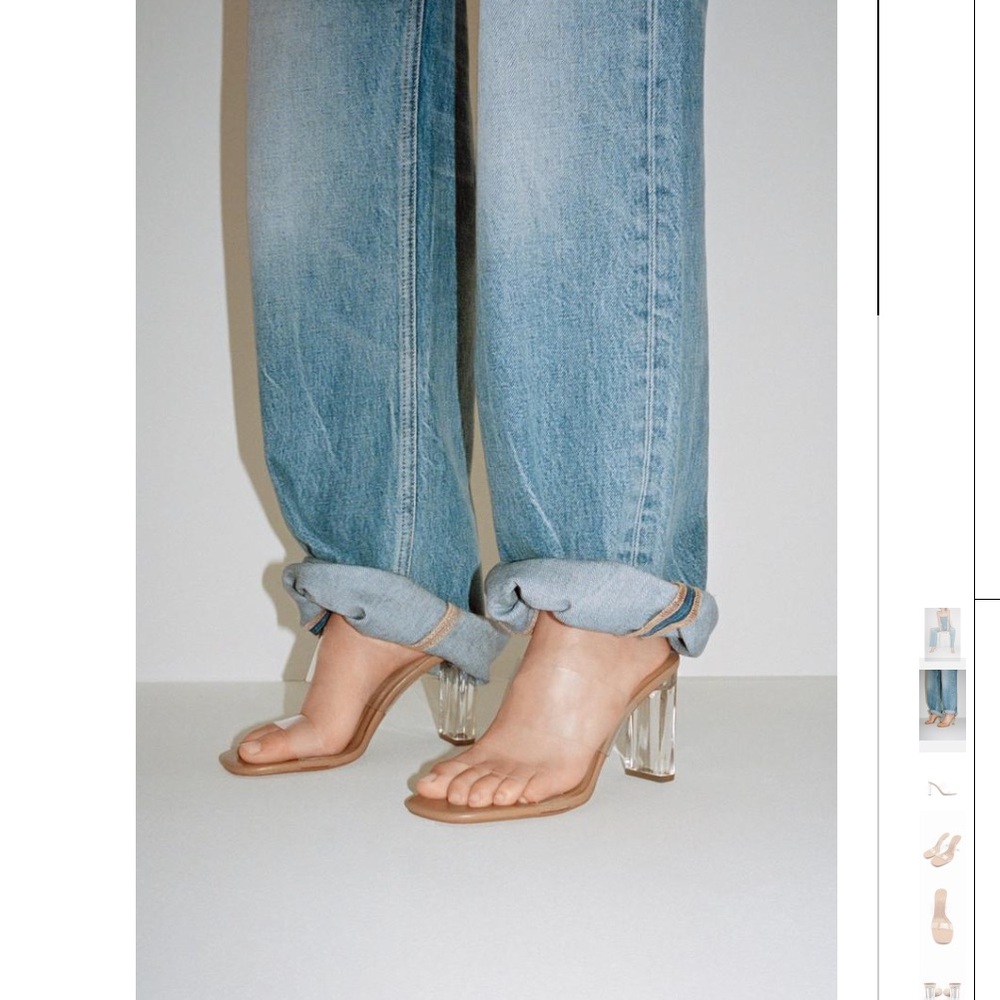 BNWT- Zara clear heels + FREE GUERLAIN GIFT